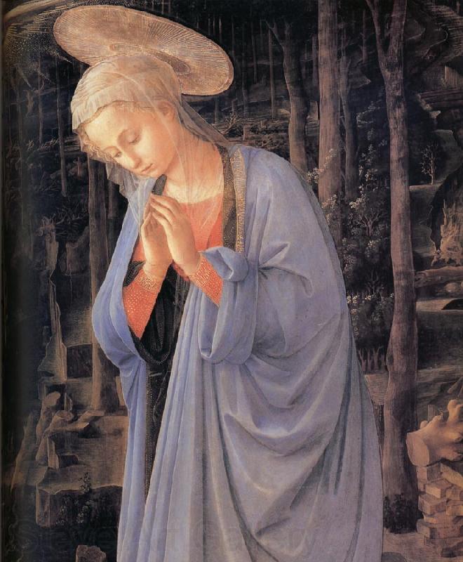 Fra Filippo Lippi Details of The Adoration of the Infant Jesus